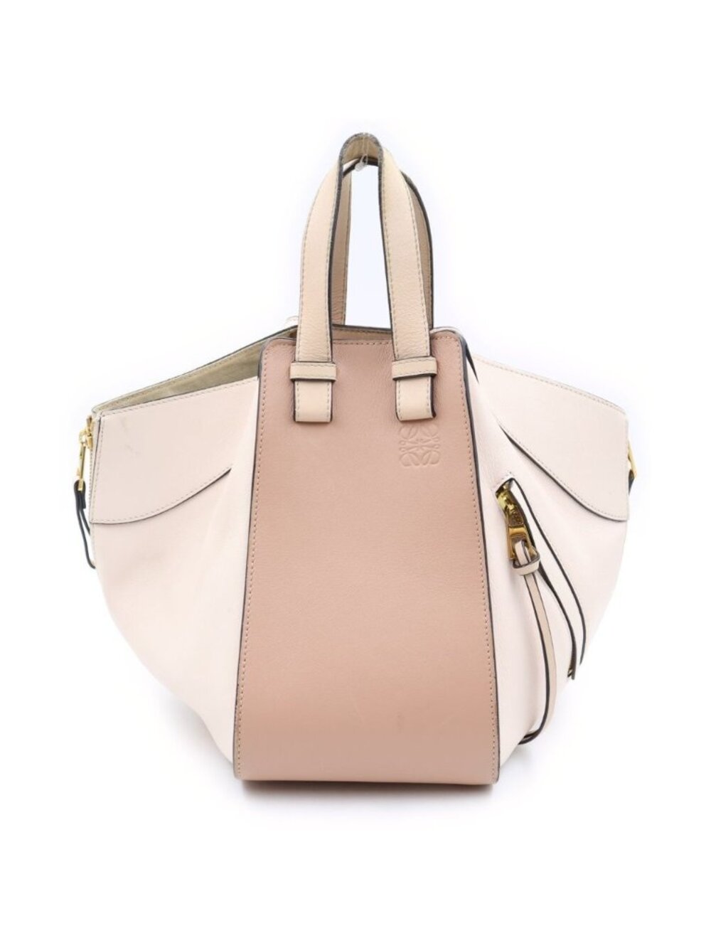 Loewe Hammock Small 2-Way Shoulder Bag Pink Leather Gold
